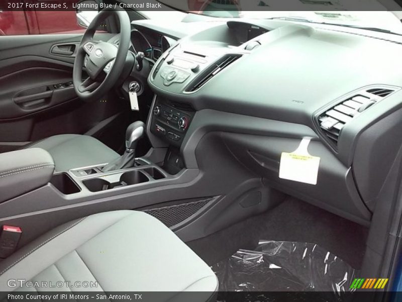 Lightning Blue / Charcoal Black 2017 Ford Escape S