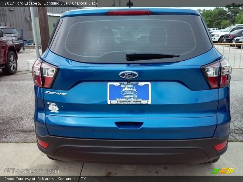 Lightning Blue / Charcoal Black 2017 Ford Escape S