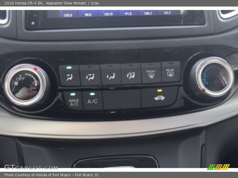 Alabaster Silver Metallic / Gray 2016 Honda CR-V EX