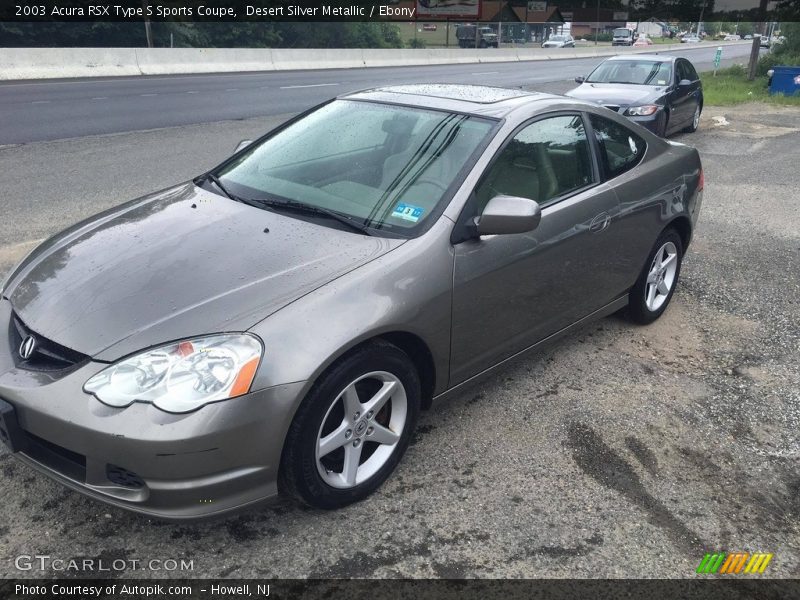 Desert Silver Metallic / Ebony 2003 Acura RSX Type S Sports Coupe