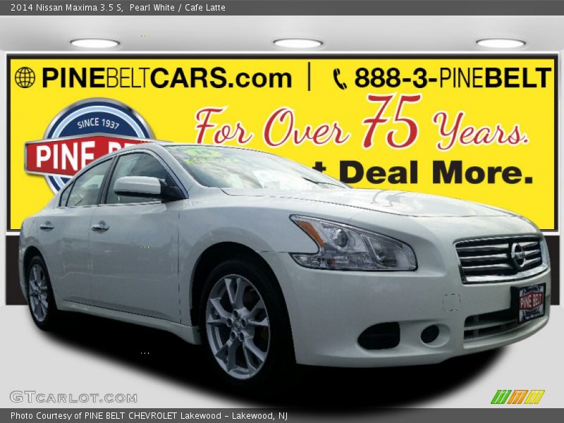 Pearl White / Cafe Latte 2014 Nissan Maxima 3.5 S