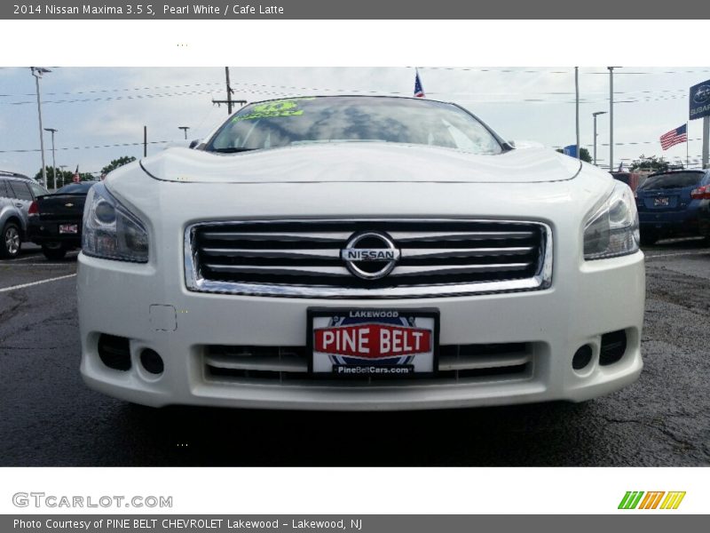 Pearl White / Cafe Latte 2014 Nissan Maxima 3.5 S