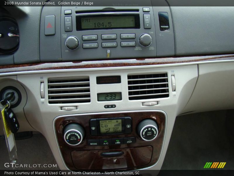 Golden Beige / Beige 2008 Hyundai Sonata Limited