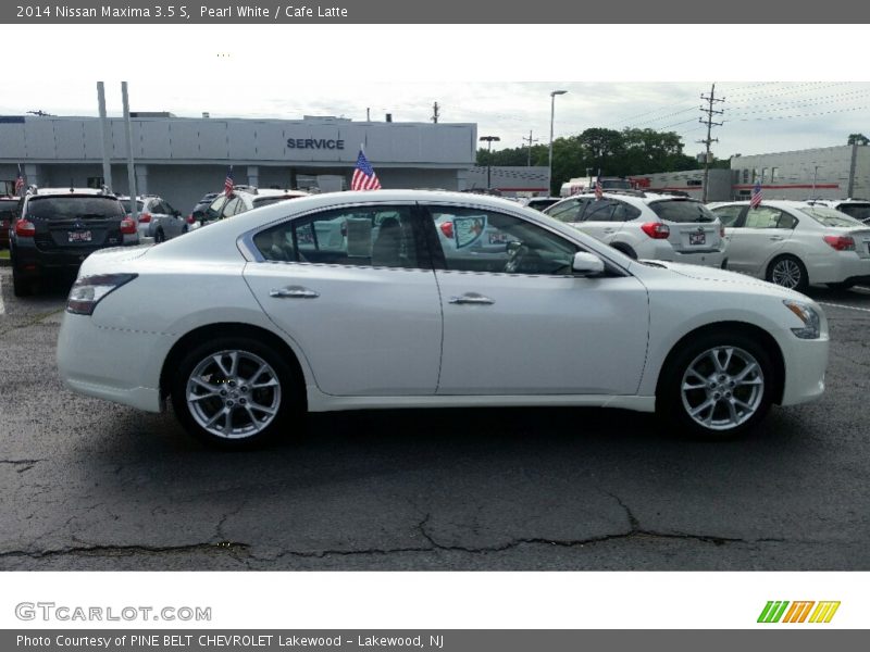 Pearl White / Cafe Latte 2014 Nissan Maxima 3.5 S