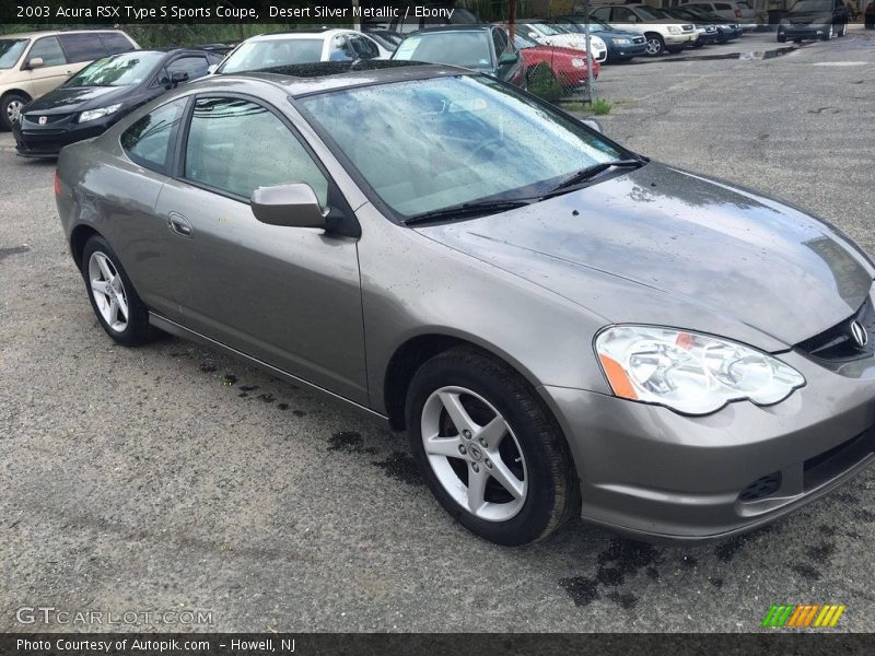 Desert Silver Metallic / Ebony 2003 Acura RSX Type S Sports Coupe