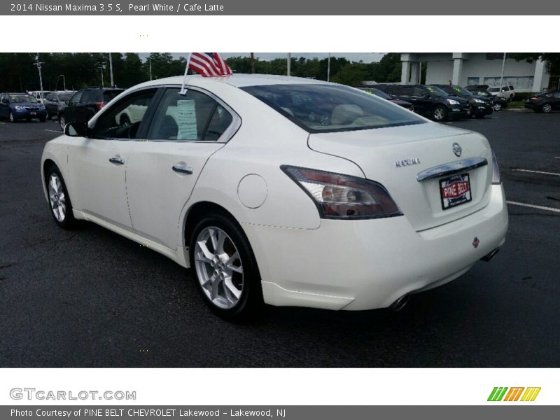 Pearl White / Cafe Latte 2014 Nissan Maxima 3.5 S