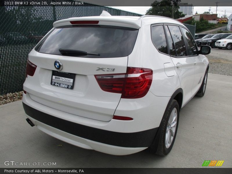 Alpine White / Black 2013 BMW X3 xDrive 28i