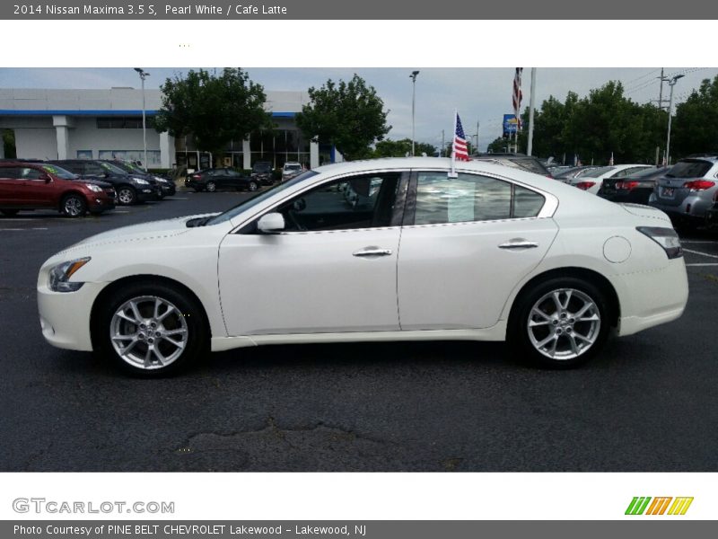 Pearl White / Cafe Latte 2014 Nissan Maxima 3.5 S
