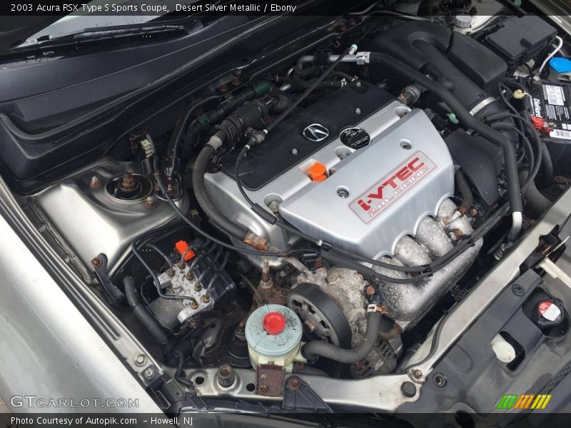 Desert Silver Metallic / Ebony 2003 Acura RSX Type S Sports Coupe