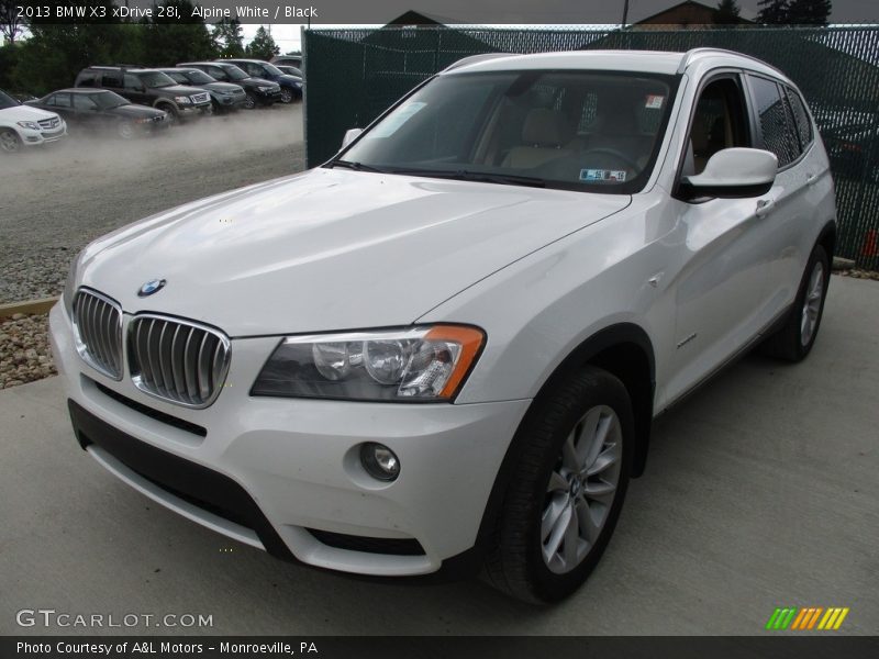 Alpine White / Black 2013 BMW X3 xDrive 28i