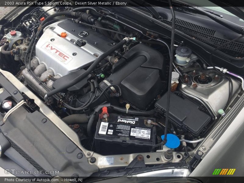 Desert Silver Metallic / Ebony 2003 Acura RSX Type S Sports Coupe