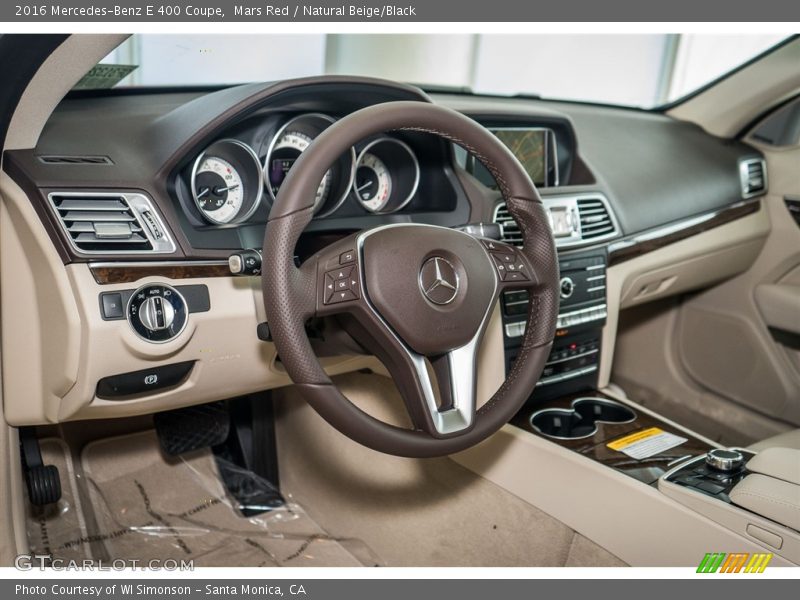 Mars Red / Natural Beige/Black 2016 Mercedes-Benz E 400 Coupe
