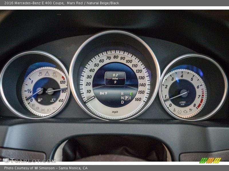 Mars Red / Natural Beige/Black 2016 Mercedes-Benz E 400 Coupe