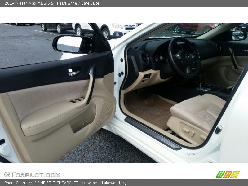 Pearl White / Cafe Latte 2014 Nissan Maxima 3.5 S