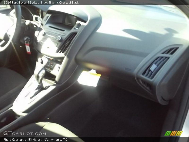 Ingot Silver / Charcoal Black 2016 Ford Focus S Sedan
