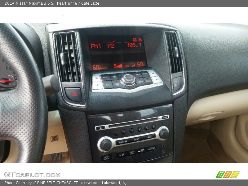 Pearl White / Cafe Latte 2014 Nissan Maxima 3.5 S