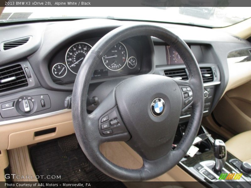 Alpine White / Black 2013 BMW X3 xDrive 28i