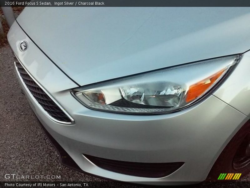 Ingot Silver / Charcoal Black 2016 Ford Focus S Sedan
