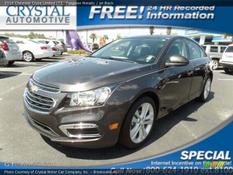 Tungsten Metallic / Jet Black 2016 Chevrolet Cruze Limited LTZ