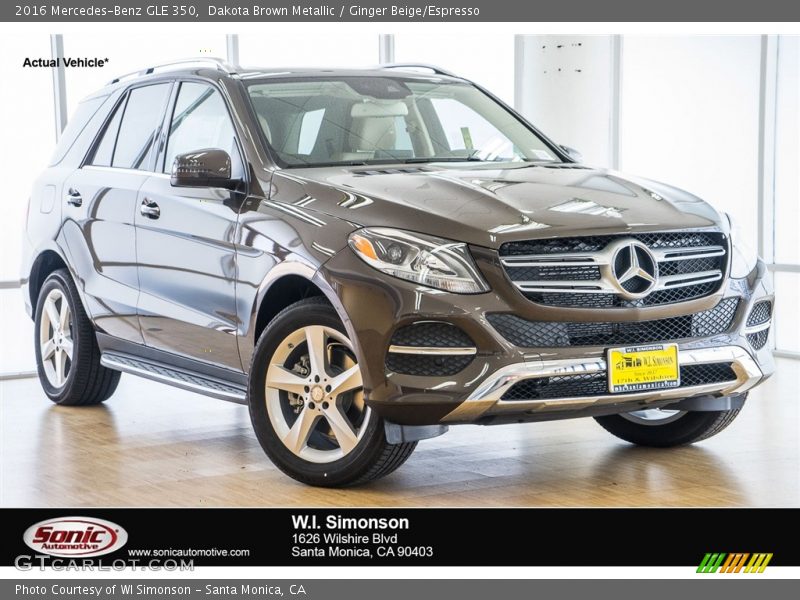 Dakota Brown Metallic / Ginger Beige/Espresso 2016 Mercedes-Benz GLE 350