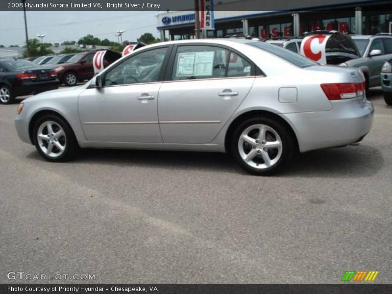 Bright Silver / Gray 2008 Hyundai Sonata Limited V6