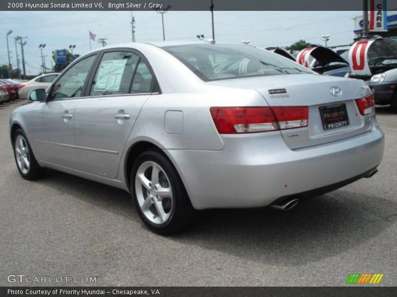 Bright Silver / Gray 2008 Hyundai Sonata Limited V6