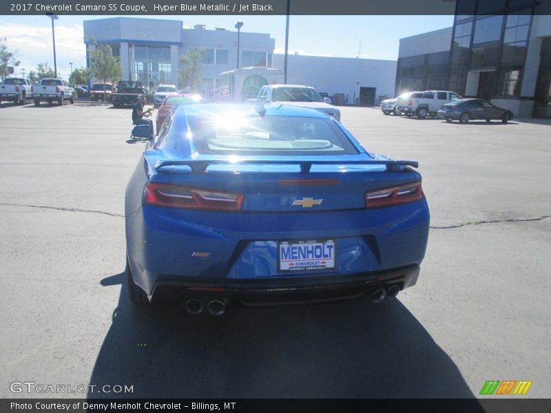 Hyper Blue Metallic / Jet Black 2017 Chevrolet Camaro SS Coupe