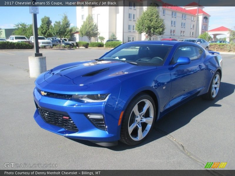 Hyper Blue Metallic / Jet Black 2017 Chevrolet Camaro SS Coupe