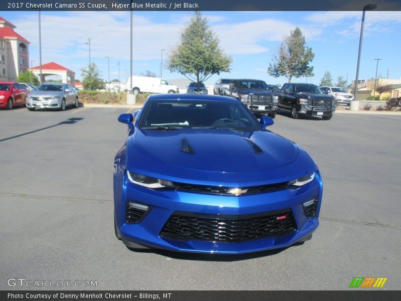 Hyper Blue Metallic / Jet Black 2017 Chevrolet Camaro SS Coupe