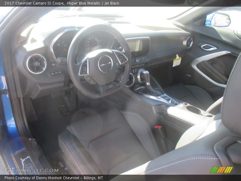 Hyper Blue Metallic / Jet Black 2017 Chevrolet Camaro SS Coupe