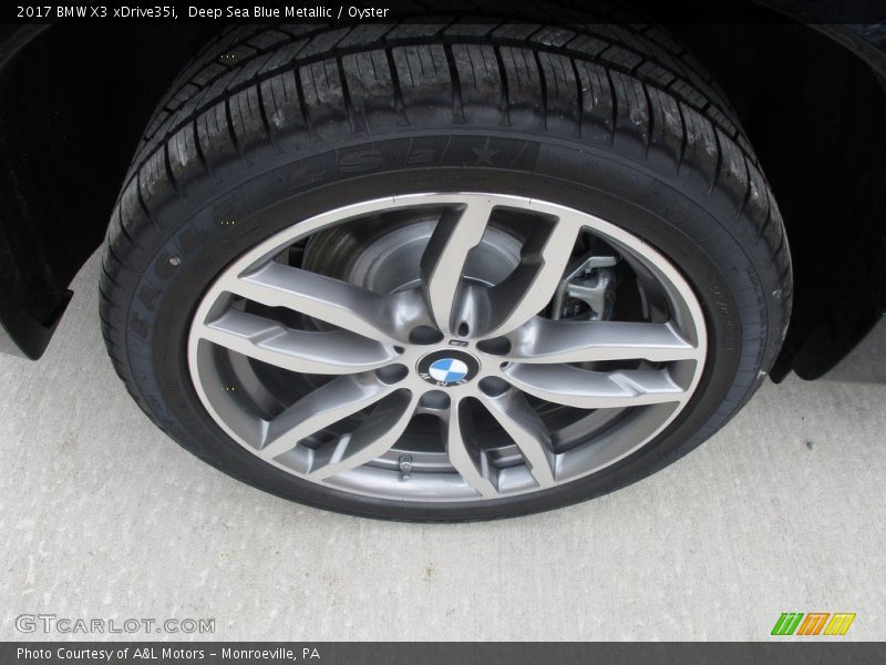 Deep Sea Blue Metallic / Oyster 2017 BMW X3 xDrive35i