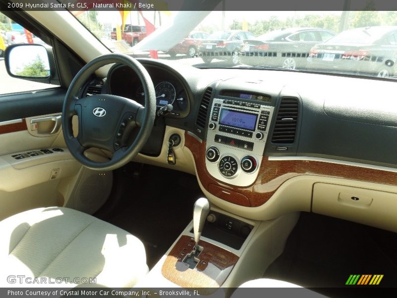 Natural Khaki / Beige 2009 Hyundai Santa Fe GLS