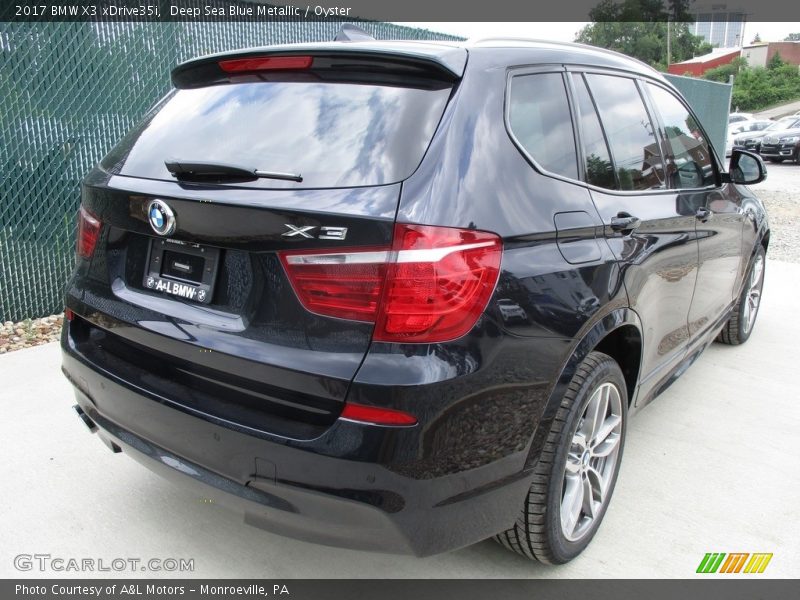 Deep Sea Blue Metallic / Oyster 2017 BMW X3 xDrive35i