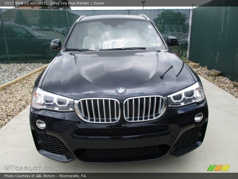 Deep Sea Blue Metallic / Oyster 2017 BMW X3 xDrive35i