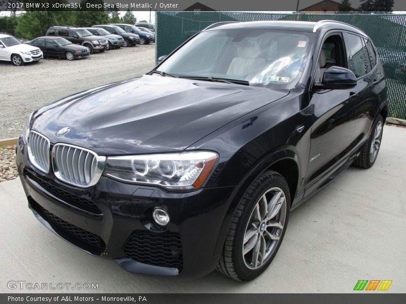 Deep Sea Blue Metallic / Oyster 2017 BMW X3 xDrive35i