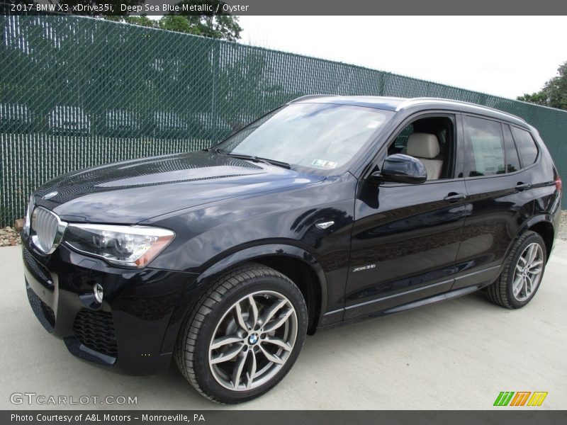 Deep Sea Blue Metallic / Oyster 2017 BMW X3 xDrive35i