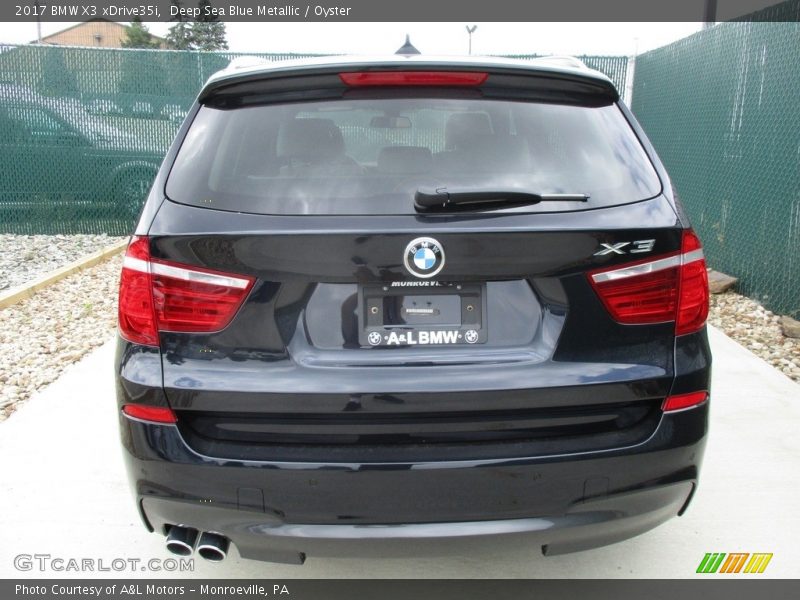 Deep Sea Blue Metallic / Oyster 2017 BMW X3 xDrive35i