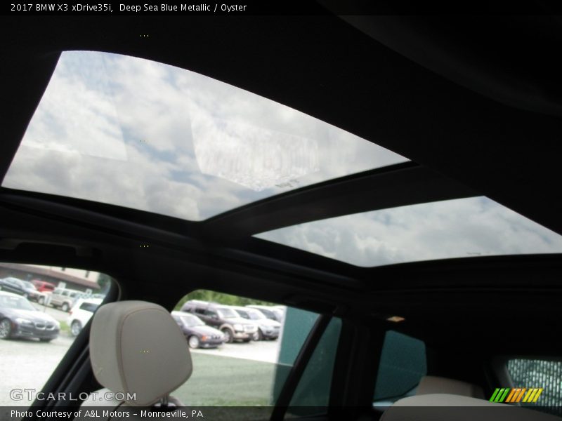 Deep Sea Blue Metallic / Oyster 2017 BMW X3 xDrive35i