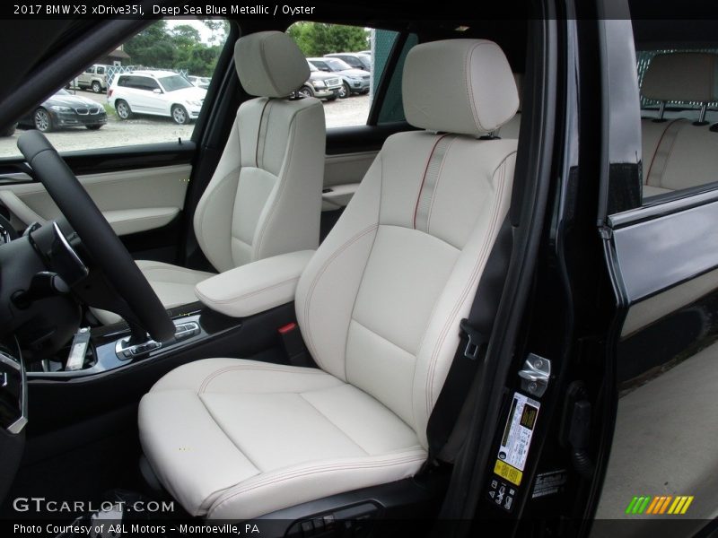 Deep Sea Blue Metallic / Oyster 2017 BMW X3 xDrive35i