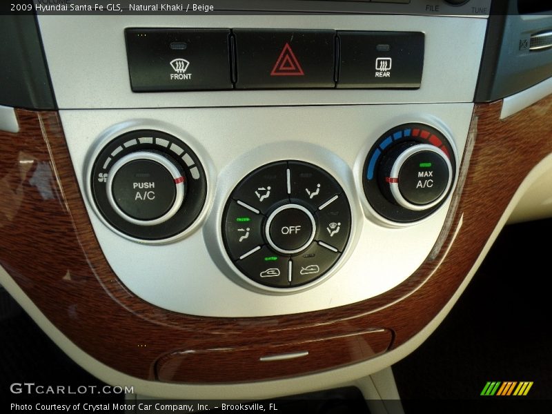 Natural Khaki / Beige 2009 Hyundai Santa Fe GLS