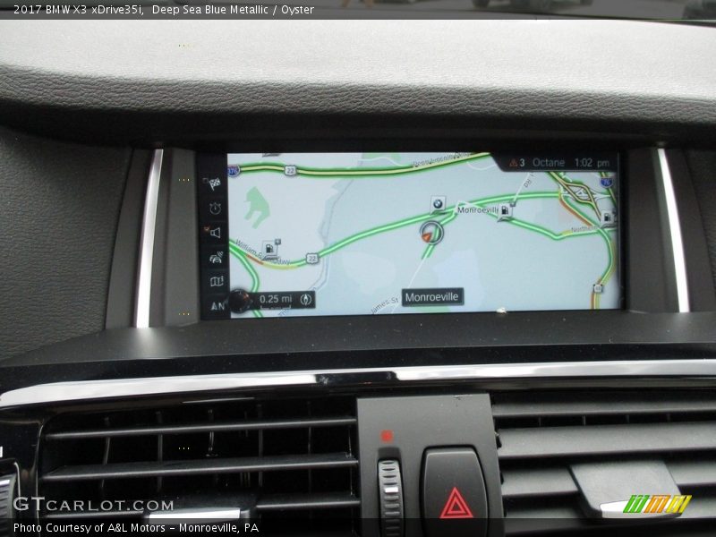 Deep Sea Blue Metallic / Oyster 2017 BMW X3 xDrive35i