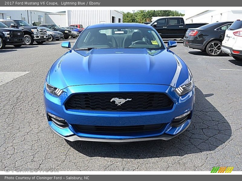 Lightning Blue / Ebony 2017 Ford Mustang V6 Coupe