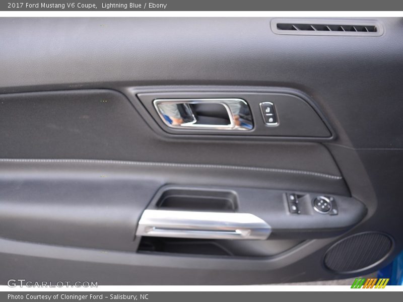 Lightning Blue / Ebony 2017 Ford Mustang V6 Coupe
