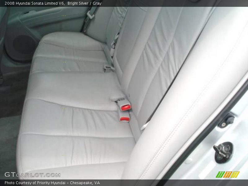 Bright Silver / Gray 2008 Hyundai Sonata Limited V6