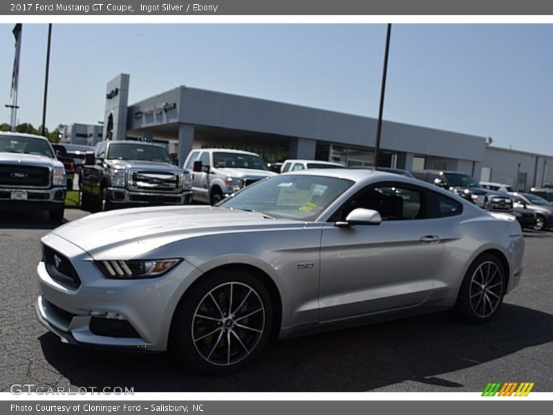 Ingot Silver / Ebony 2017 Ford Mustang GT Coupe
