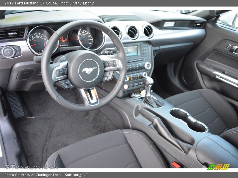 Ebony Interior - 2017 Mustang GT Coupe 