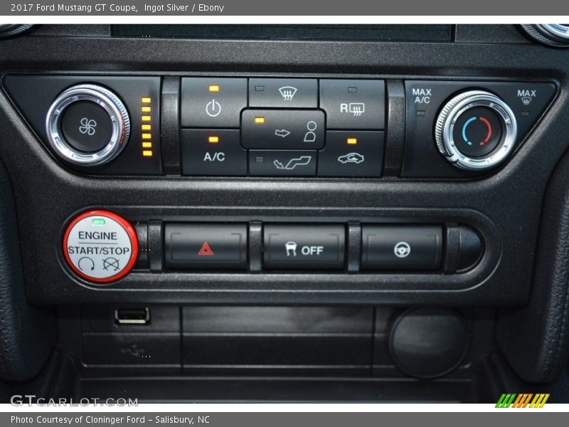 Ingot Silver / Ebony 2017 Ford Mustang GT Coupe