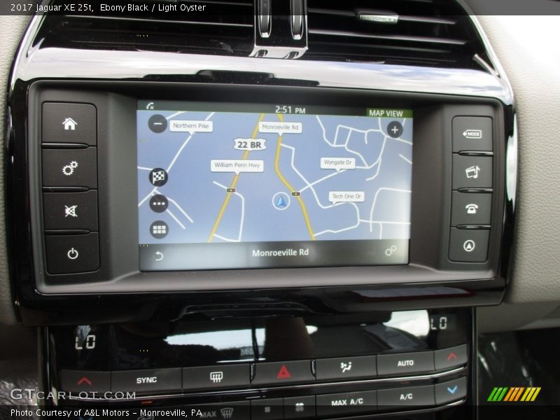Navigation of 2017 XE 25t