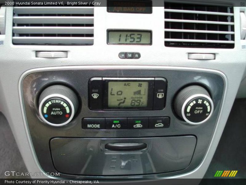 Bright Silver / Gray 2008 Hyundai Sonata Limited V6