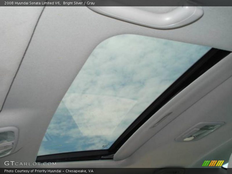 Bright Silver / Gray 2008 Hyundai Sonata Limited V6